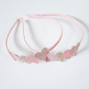 Limited Edition  Pretty in Pink Heart Alice Band