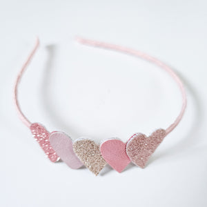Limited Edition  Pretty in Pink Heart Alice Band