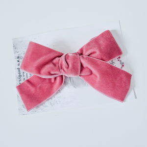 Stunning Oversize Pink Velvet Bow