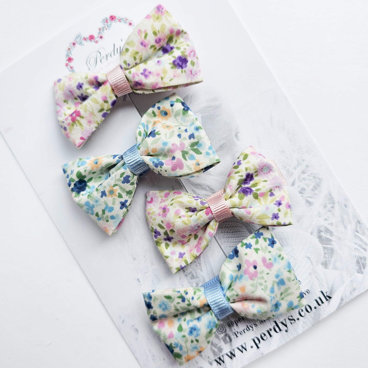 Super Pretty Floral Mini Bow Set