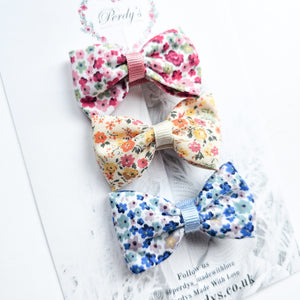 Gorgeous Ditsy Floral Mini Bow Set