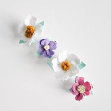 Load image into Gallery viewer, Beautiful felt flower clip set