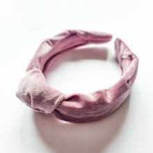 Load image into Gallery viewer, Soft Pink Velvet Knotted Headband