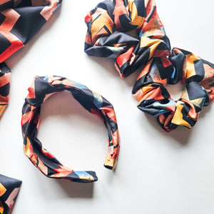 Silky Warm Tones Scrunchie