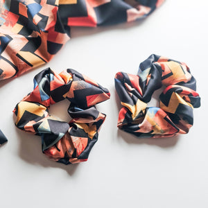 Silky Warm Tones Scrunchie