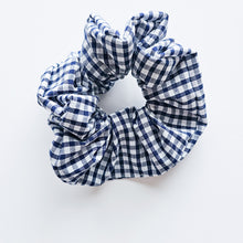 Load image into Gallery viewer, Handmade Navy School Scrunchie