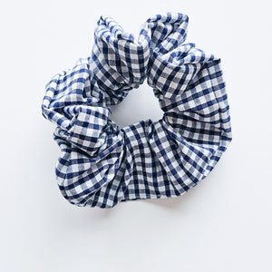 Handmade Navy School Scrunchie