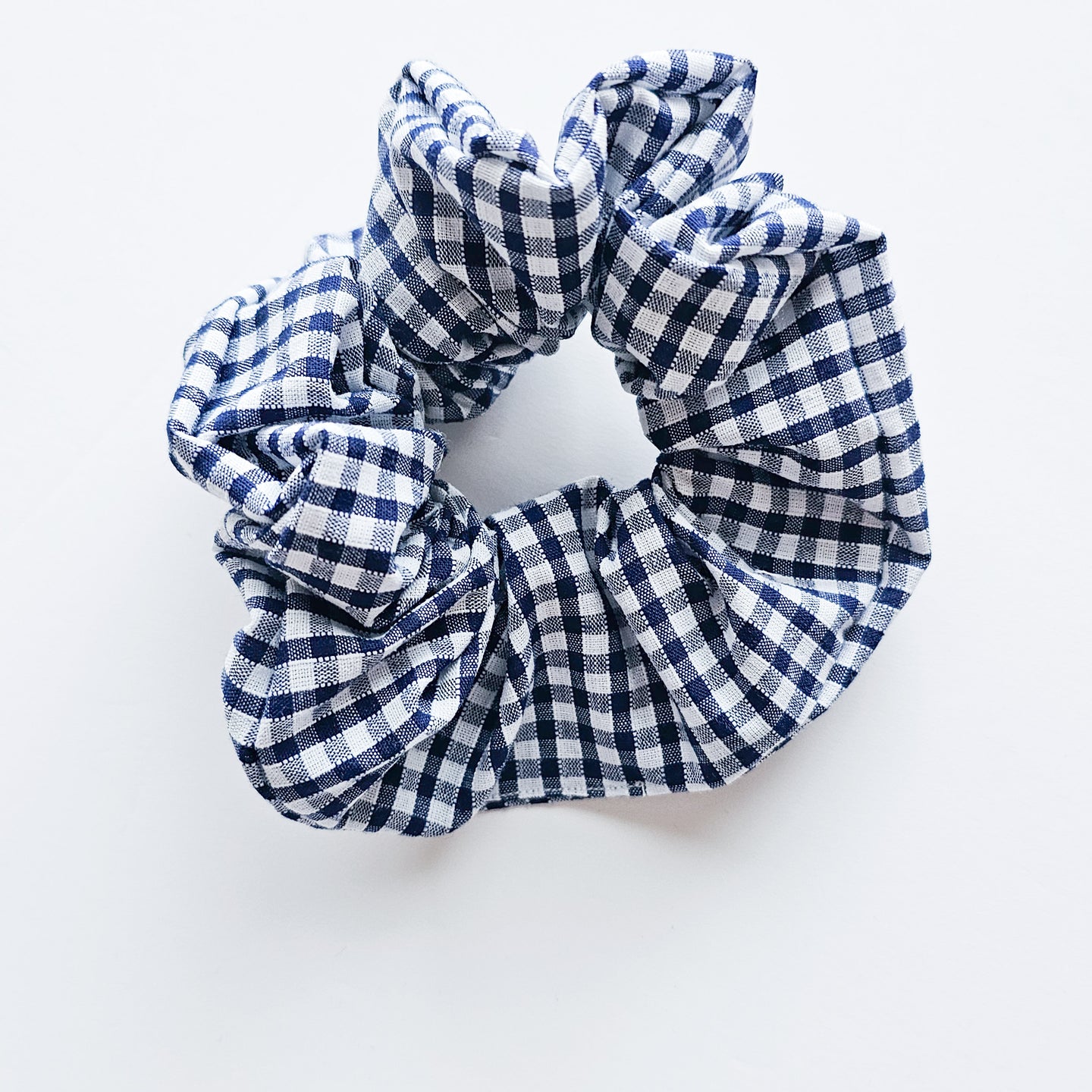 Handmade Navy School Scrunchie