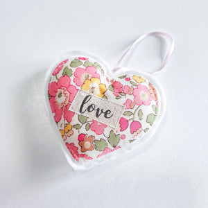 Handmade Hanging Decorative Liberty "Love" Heart