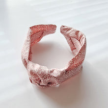Load image into Gallery viewer, Liberty of London Oxford Fern Pink Knotted headband