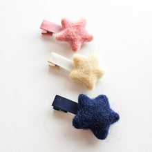 Load image into Gallery viewer, Trio of Felt star clips