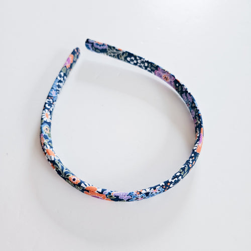 Navy Floral Alice Band
