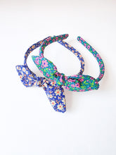 Load image into Gallery viewer, Bright Floral Know Bow Alice Band