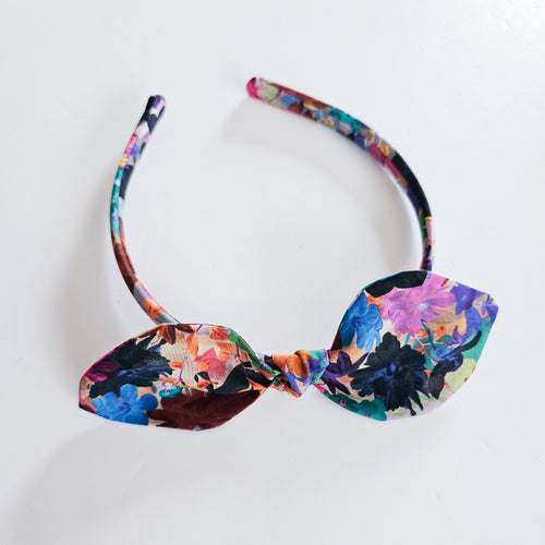 Stunning Floral Liberty Knot Bow Alice Band