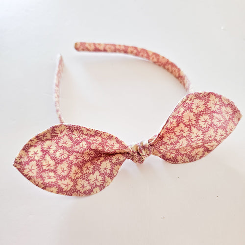 Gorgeous Pink Floral Bow Alice Band