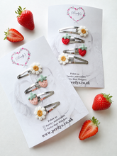 Load image into Gallery viewer, Strawberry snap clip sets