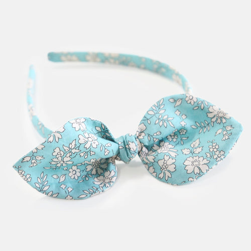 Liberty Capel N Duck Egg Bow Alice Band