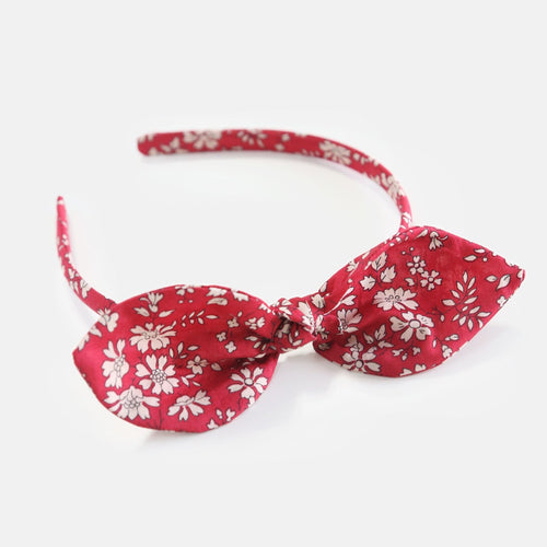 Liberty Capel B Red Bow Alice Band