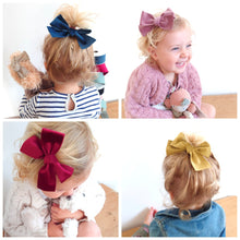 Load image into Gallery viewer, Beautiful Over-sized Vintage Velvet Bows (available in a range of colours)