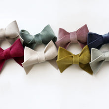 Load image into Gallery viewer, Vintage Velvet Mini Bows (available in a range of colours)