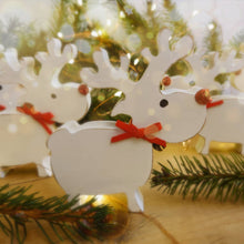 Load image into Gallery viewer, Wooden Freestanding Rustic Reindeer Decoration