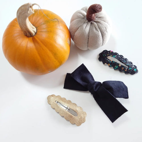 Halloween Snap Clip & Bow Set