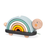 Load image into Gallery viewer, Janod Sweet Cocoon Rainbow Turtle