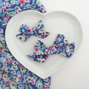 Beautiful Blue Floral Bows