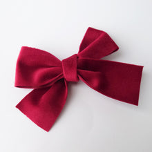 Load image into Gallery viewer, Beautiful Over-sized Vintage Velvet Bows (available in a range of colours)