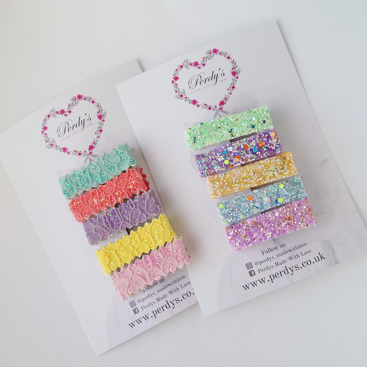 Mini Glitter Fringe Clips