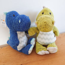 Load image into Gallery viewer, Knitted Blue Dragon by Wilberry