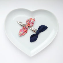 Load image into Gallery viewer, Beautiful Duo of Mini Liberty Knot Bows