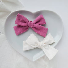 Load image into Gallery viewer, Beautiful Swiss Dot Handtied Bows