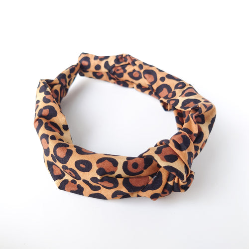 Leopard Print Knotted Headband