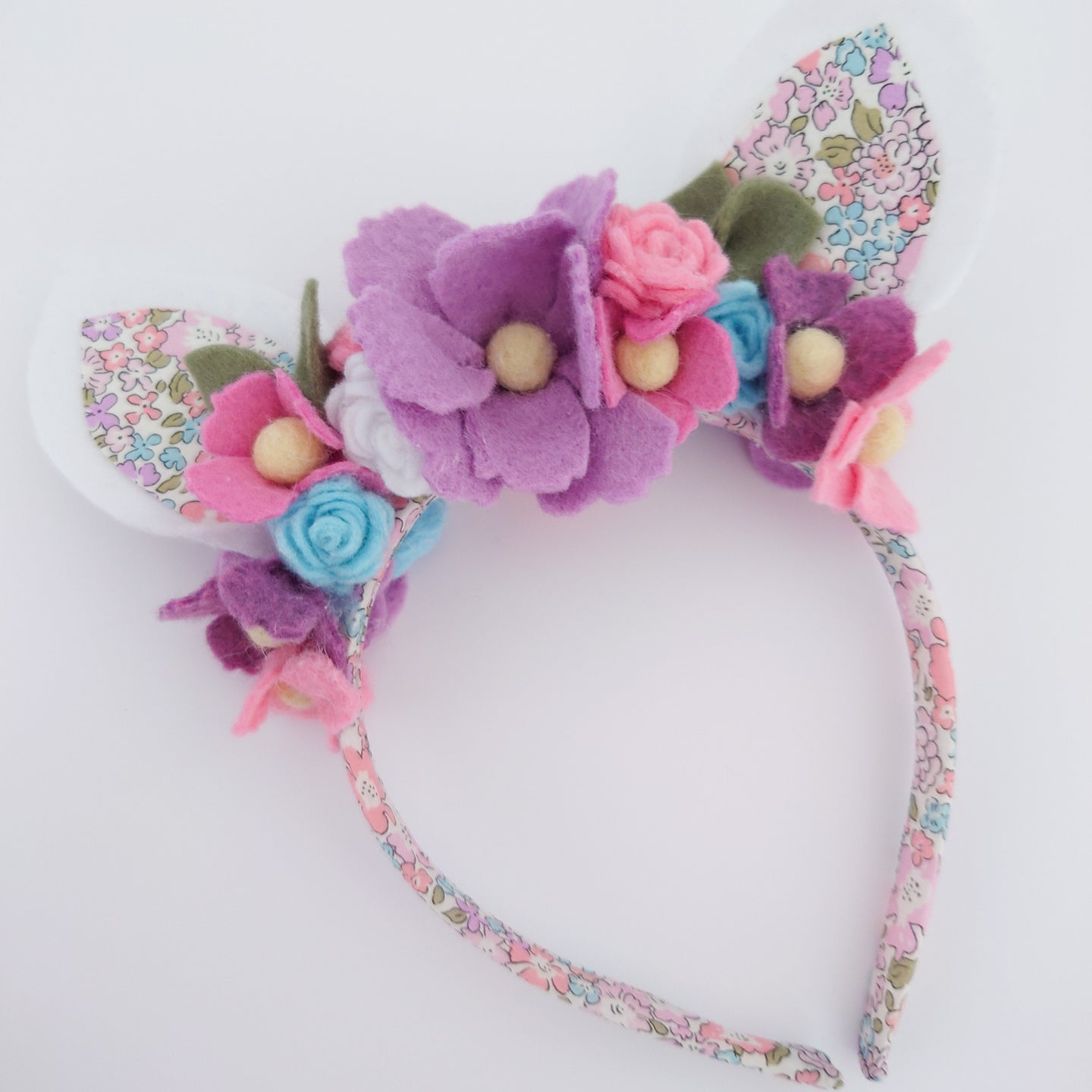 Beautiful Liberty of London Easter Felt Flower Alice Band