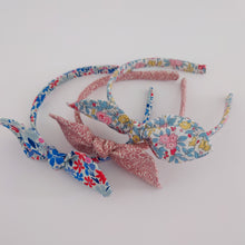 Load image into Gallery viewer, Liberty of London Forget Me Not Blossom Bow Alice Band