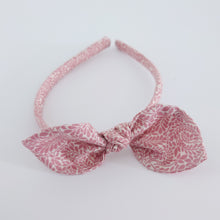 Load image into Gallery viewer, Liberty of London Oxford Fern Pink Bow Alice Band
