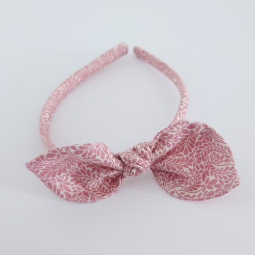 Liberty of London Oxford Fern Pink Bow Alice Band