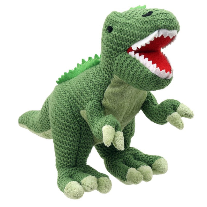 Knitted Green T-Rex Dinosaur by Wilberry