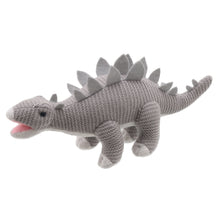 Load image into Gallery viewer, Knitted Stegosaurus Dinosaur by Wilberry