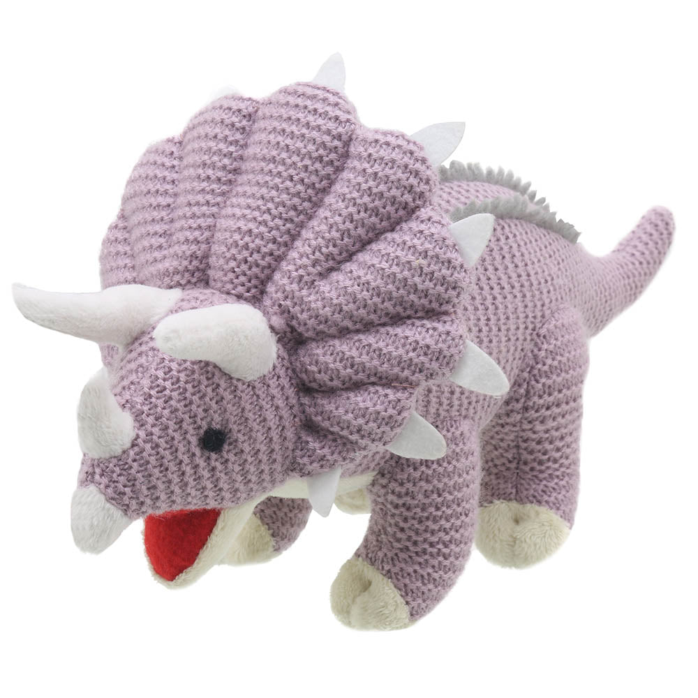 Knitted Triceratops Dinosaur by Wilberry